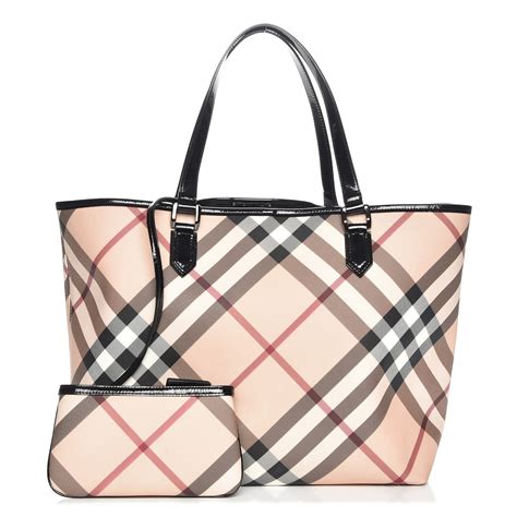 burberry nova check large nickie tote black|Burberry nova check backpack.